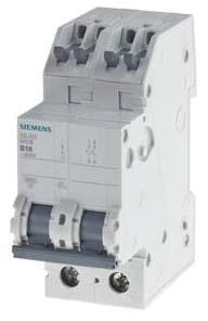 SIEM 5SJ6216-7KS Leitungsschutzschalter 400V 6kA, 2pol. C, 1
