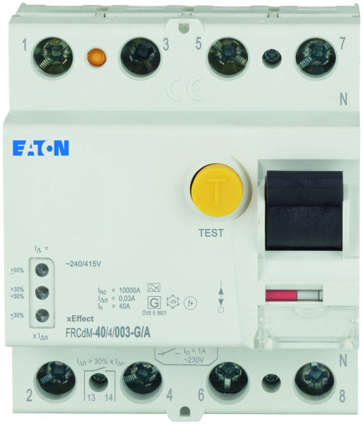 MOE FRCDM-40/4/003-G/A FI-Schalter dig., 40A, 4p, 30mA, Typ G/A