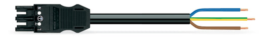 WAGO 771-9993/106-301 Anschlussleitung schwarz 3x1,5qmm L=3m