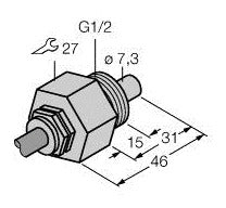 TURC FCS-G1/2A4-NA Strömungssensor Eintauchsensor ohne integ