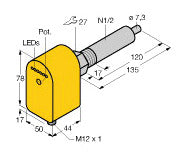 TURC FCS-N1/2A4P-AP8X-H1141/L120 Strömungssensor Eintauchsensor mit integrierter