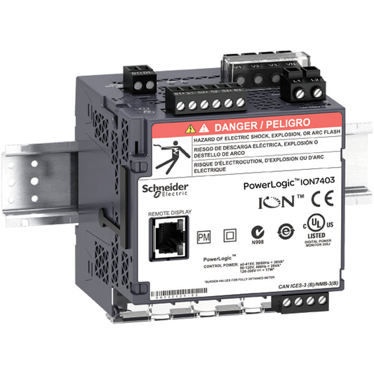 SE METSEION7413 Netzanalysator PowerLogic ION7413, DC, für DIN-Schiene