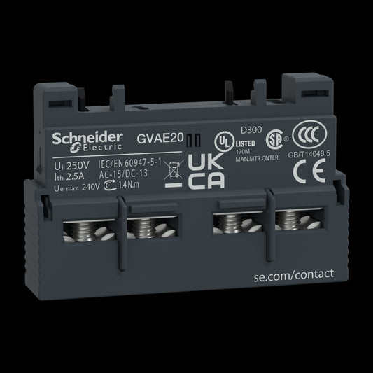 SE GV-AE20 Hilfsschalter 2S Frontseitig