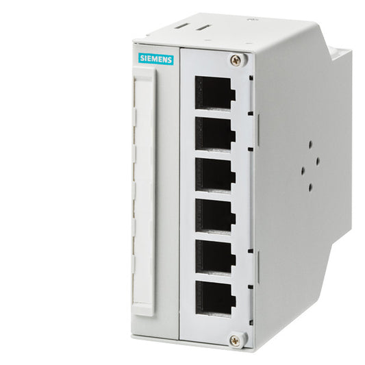 SIEM 6GK1901-1BE00-0AA4 Cu/FO Modular Outlet, bis 6 IE RJ45 Keystone / FO LC Cou