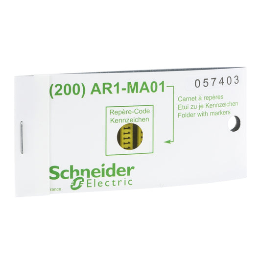 SE AR1MB01G Kennzeichnungshülse, gelb, Zeichen G, (200Stück)