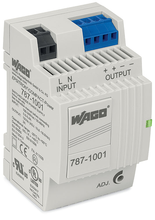 WAGO 787-1001 Stromversorgungen DC 12 V 2 A primär 85-264VAC 120-373VDC