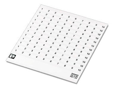 PHO SK 3,8 REEL P7,5 WH CUS Kennzeichnungskarte