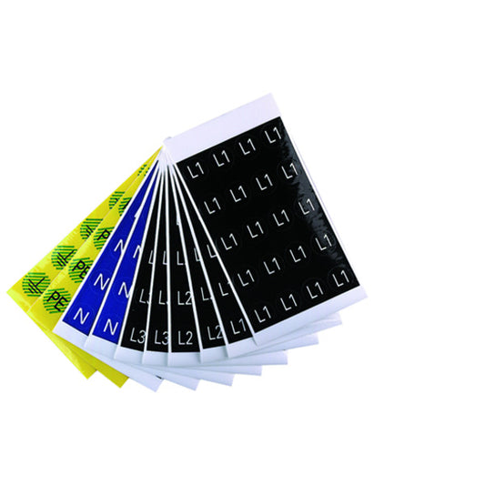 WEI SERV-P. DIAM16 L2 SW/WS Gerätemarkierer, Etikett, 16 x 16 mm, Gewebe, acrylb