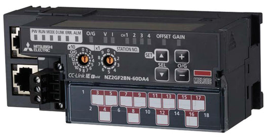 MIT NZ2GF2BN-60DA4 PLC CC-Link IE Field I/O module, 4 channels Output: -10-10 VD