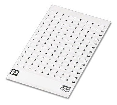 PHO SK 5,08/2,8:FORTL.ZAHLEN 61-70 0804280:0061 Marker für Klemmen