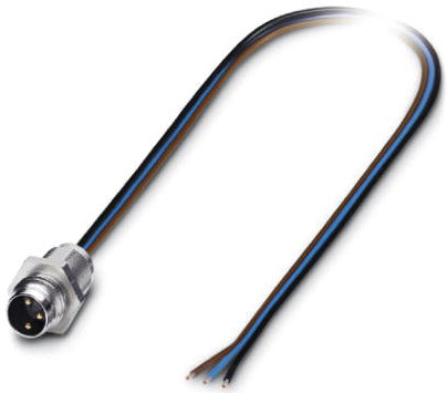 PHO SACC-E-M8MS-3CON-M8/0,5 M8-Einbaustecker 3p 0,5m Litze