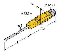 TURC TTM100C-203A-CF-LI6-H1140-L100 Temperaturerfassung Miniaturtransmitter mit