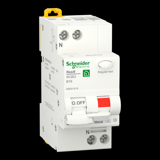 SE R9D01616 FI/LS-Schalter Resi9 1P+N, 16A, B-Char., 30mA, Typ A, 6kA