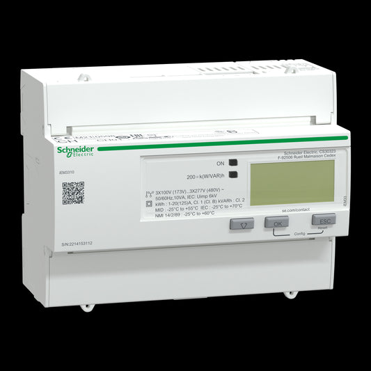 SE A9MEM3310 IEM3310 Energiezähler, 3-phasig, 125A, S0-Impuls