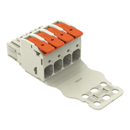 WAGO 832-1104/334-000 1-Leiter-Federleiste Hebel Zugentlast- ungsplatte 16 mm² R
