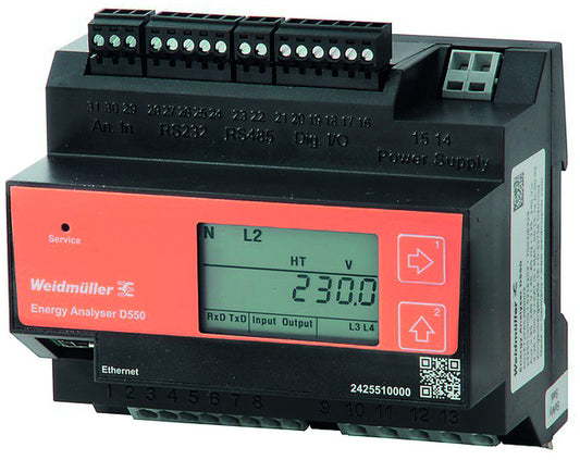 WEI ENERGY ANALYSER D550 Energieanalysegerät, Klasse 0,5S, Versorgungsspannung: