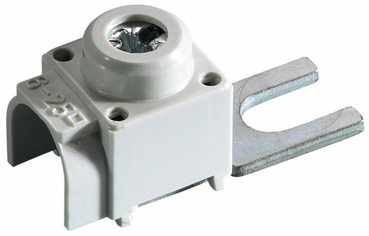 LIN 2990. Anschlussklemme Gabel 25mm isoliert kurz