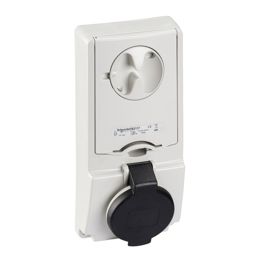 SE 82137 Anbausteckdose Verrieg. Ip44 16A 500V 4P