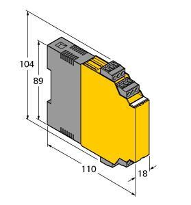 TURC IM12-22EX-R/230VAC Trennschaltverstärker 2-kanalig PTB 00 ATEX 2033