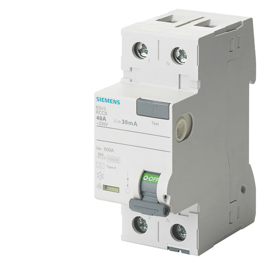 SIEM 5SV3614-7 FI-Schutzschalter Typ F 40A 1+N-pol. 300mA 230V 2TE selektiv