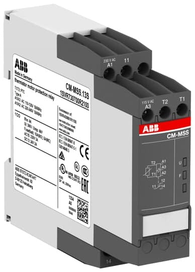 ABB CM-MSS.13P Thermistor-Motorschutzrelais 1We, 110-130VAC/220-240VAC CM-MSS.13