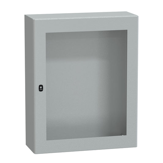 SE NSYS3D10830T Wandschrank, HxBxT=1000x800x300mm, Tür transparent, RAL7035
