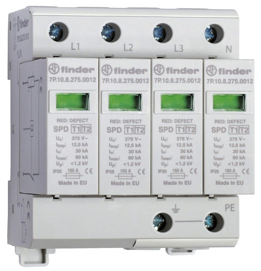 FIN 7P.15.8.275.1012 Überspannungsableiter Typ 1 Varistor zwischen L1/L2/L3/N-PE