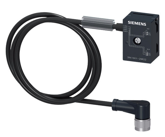 SIEM 3RK1901-2NR22 AS-Interface M12 Abzweig U ASI und Uaux, 2m, M12 Kabeldose IP