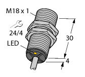 TURC BI5-EG18-Y1X/S100 7M Induktiver Sensor mit erweitertem Temperaturbereich KE