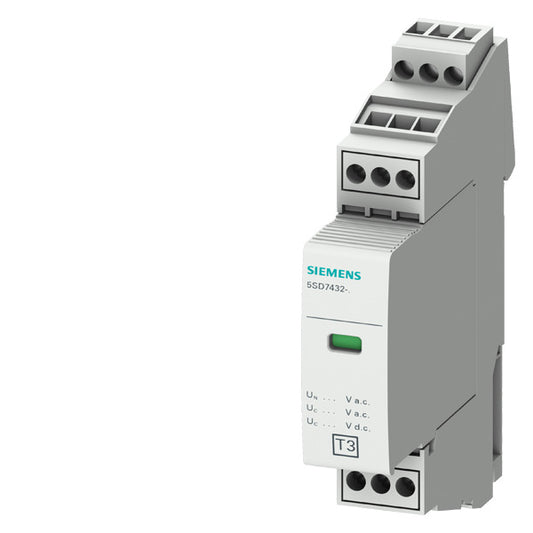 SIEM 5SD7432-5 SPD Typ 3, UN=24V AC/34V DC UC=34V AC/DC,UOC=2kV,2-polig, 2-polig