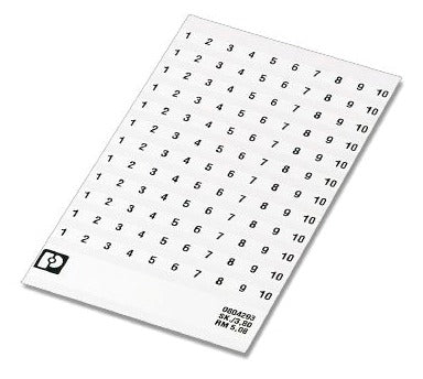 PHO SK5,08/3,8:41-50 Kennzeichnungskarte 41-50