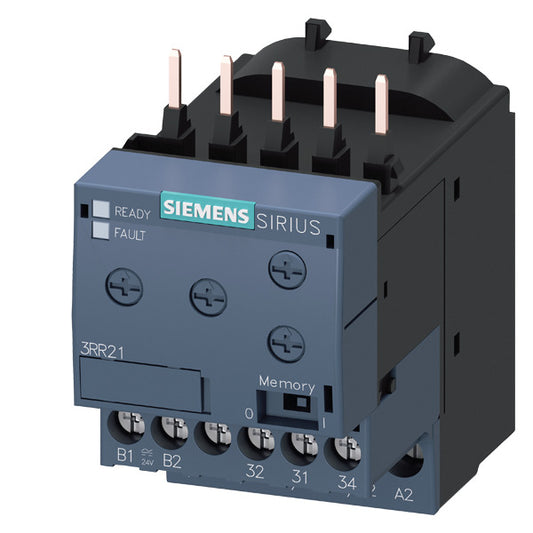 SIEM 3RR2141-1AW30 Überwachungsrelais anbaubar an Schütz 3RT2, Baugr. S00 basic,