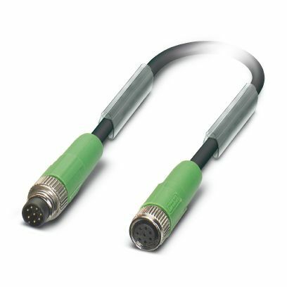 PHO SAC-8P-M 8MS/ 3,0-PUR/M 8FS SH Sensor-/Aktor-Kabel 8p PVC sw L:3m