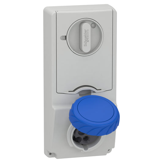 SE 82181 Anbausteckdose Verrieg. Ip65 16A 230V 3P