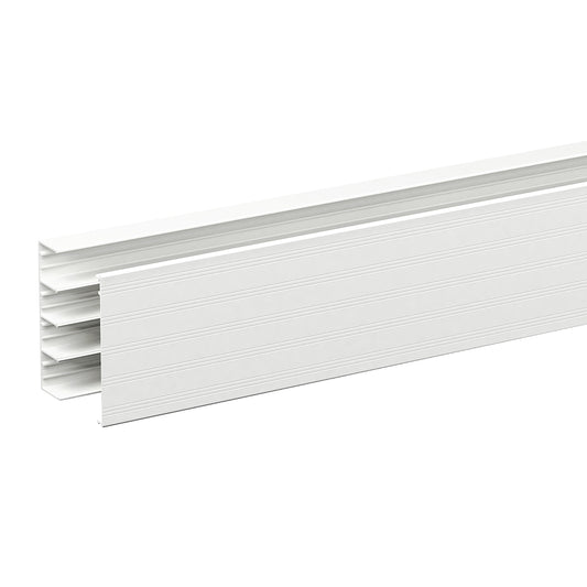 SE 5435138 FED-K12334 ALU-Sockelleistenkanal 4Kammer 123x34x2500 weiß RAL9016