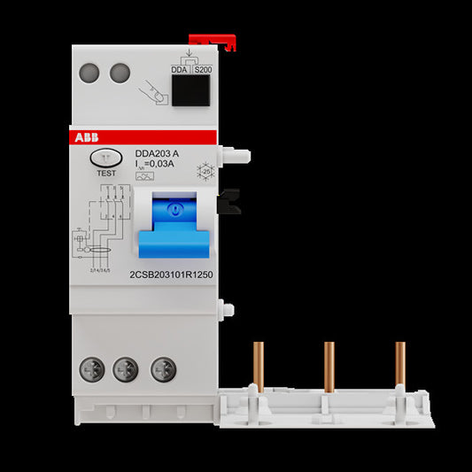 ABB DDA203A-25/0,03 FI-Block für S203 3-polig Typ A 25A 30mA
