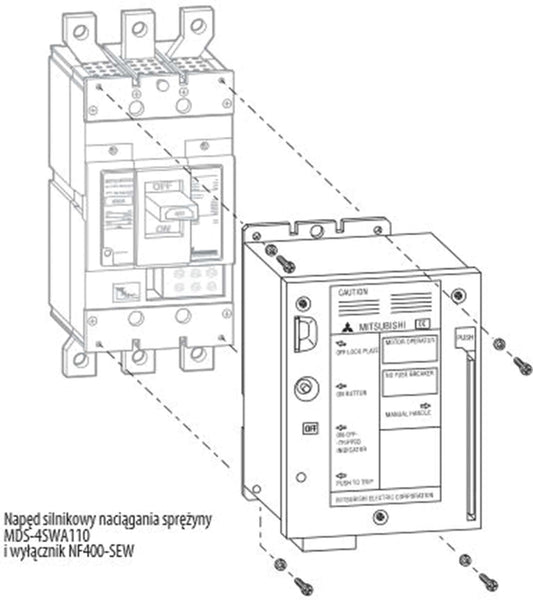 MIT MDS-8SWA240 Federkraftspeicherantrieb.Motor AC 240V f.NF/DSN 800