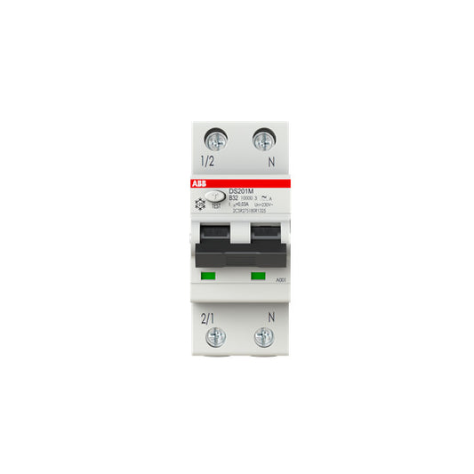 ABB DS201MA-B32/0 A30 FI/LS-Schalter 10kA 1P+N B 32A 30mA 2CSR275180R1325
