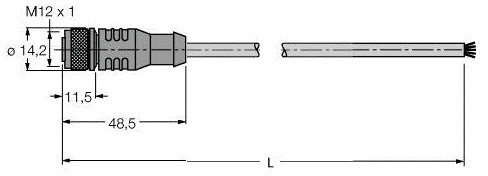 TURC RKC5701-10M Busleitung für CAN (DeviceNet, CANopen) PUR