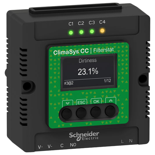 SE NSYCCOFST90250V ClimaSys Smart Ventilation - Filterstat Controller, AC, 90-25