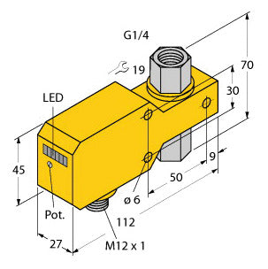 TURC FCI-D06CTP-ARX-H1140 Strömungssensor Inline-Sensor mit integrierter Auswert