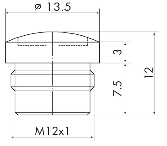 WAGO 756-8102 M12 Schutzkappe Sensor/Aktor