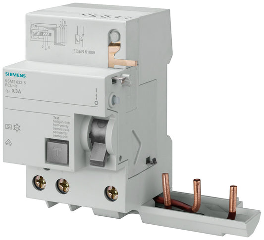 SIEM 5SM2333-0 FI-Block für LS 5SL4 Typ AC 0.3-40A 30mA 400V
