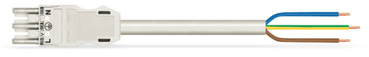 WAGO 771-9993/106-802 Anschlussleitung weiss 3x1,5qmm L=8m