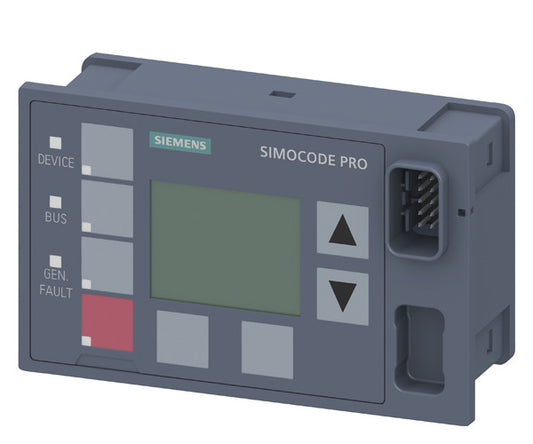 SIEM 3UF7210-1AA01-0 Bedienbaustein mit Display, für SIMOCODE pro V, Einbau in S