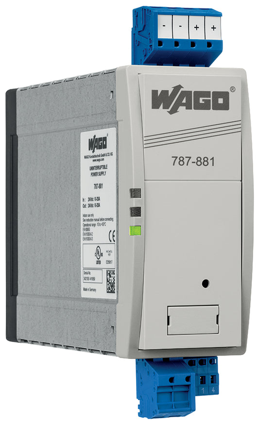 WAGO 787-881 Kapazitive Puffermodule 24VDC max 20A für 400ms