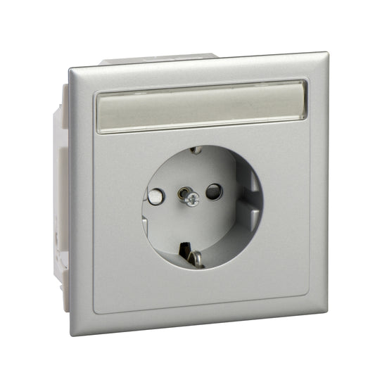 SE 5975002 STECKDOSE 1F.16A/250V ALU-M ET.ETIKETT (PE=1ST