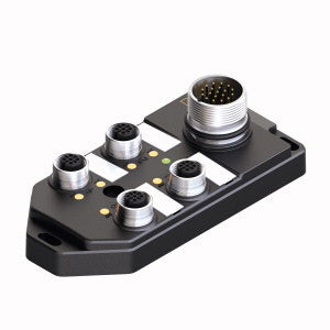 TURC TB-4M12-4P2-CS12T Passiver Aktuator-/Sensor-Verteiler M12 x 1 4-fach, mit M