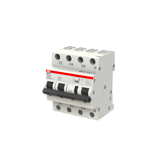 ABB DS203NCA-C32/0,03 FI/LS-Schalter 6kA, 3P+N, Typ A, C 32, 3