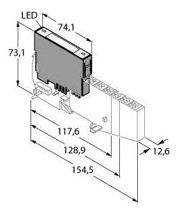 TURC BL20-PF-24VDC-D BL20 Elektronikmodul Power-Feeding-Modul mit Diagnose
